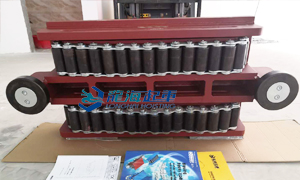 雙排輪載重滾輪小車實拍（1）